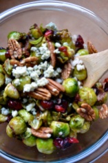Brussel Sprouts with Walnuts and Cranberries