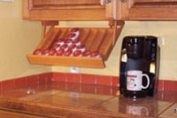 Under Cabinet Mounted Coffee Pod Holder